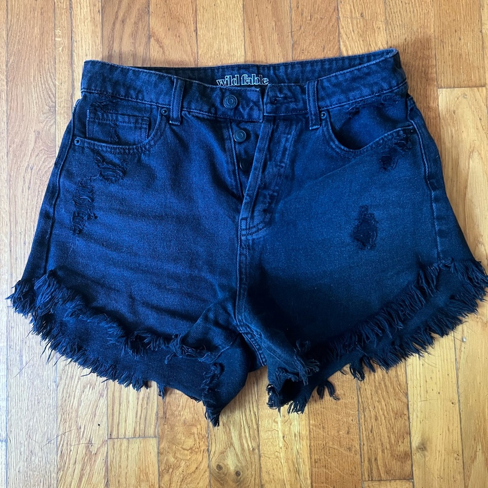 Wild Fable Jean Shorts | Size 4 | Black